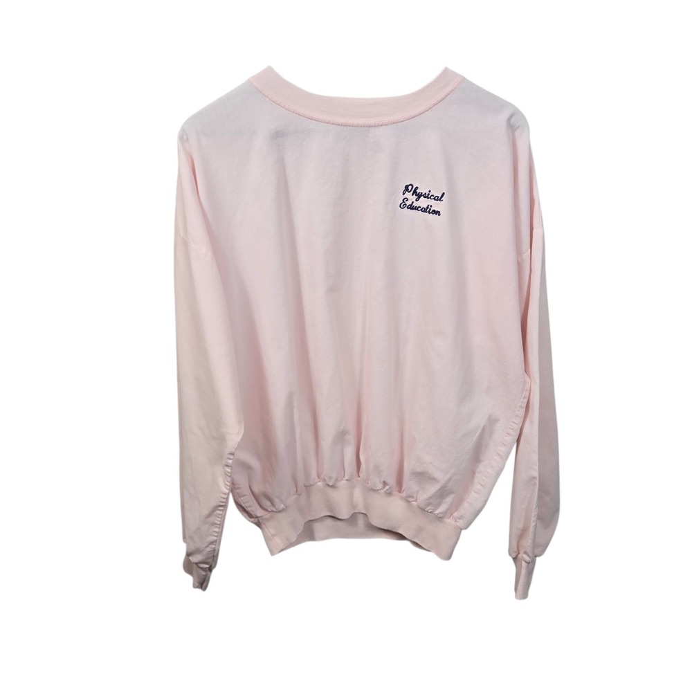 Vintage 80s Soffe Shirts Sweatshirt Adult Large Pink Good Physical Education USA - Picture 1 of 9